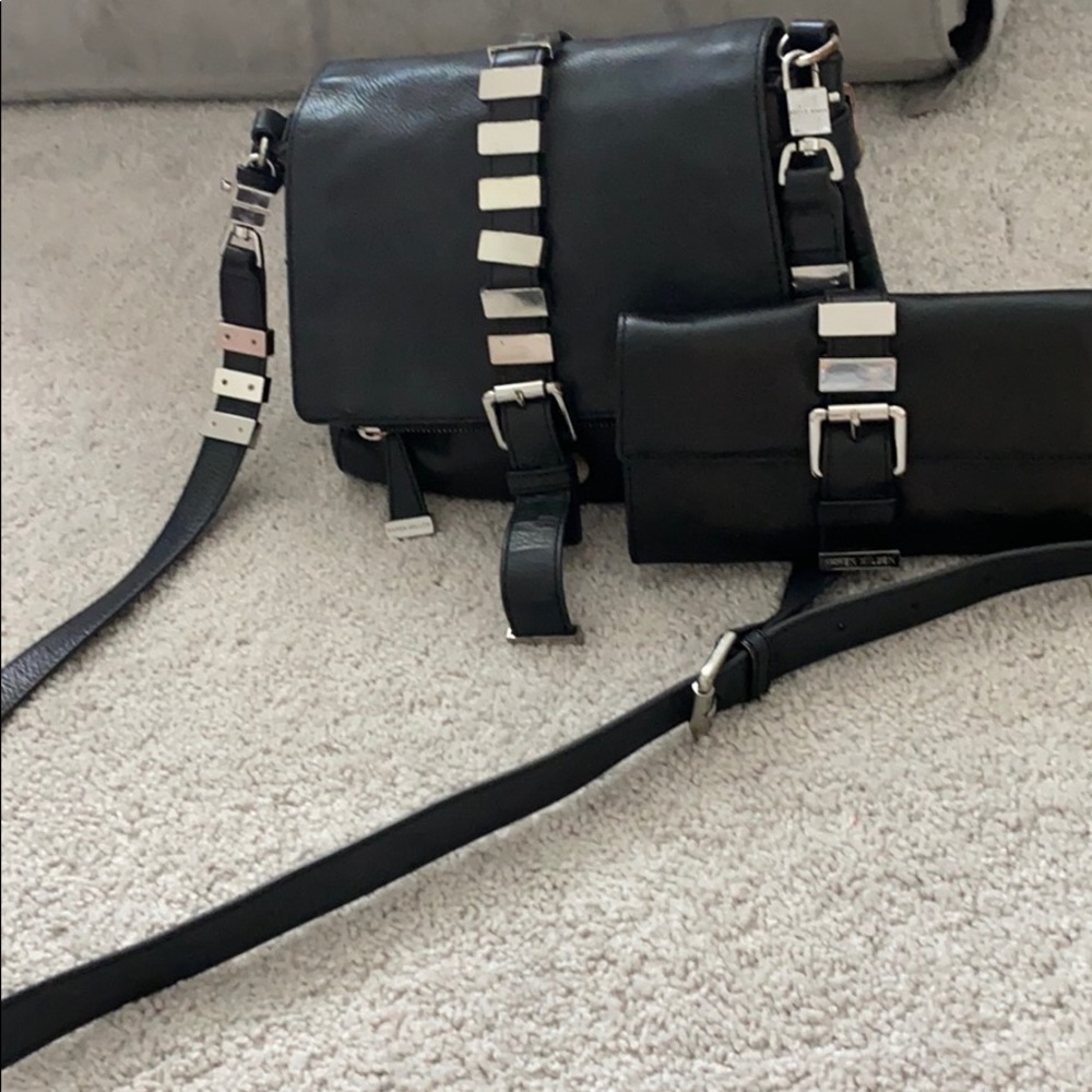 Karen Mullen crossbody handbag, matching wallet